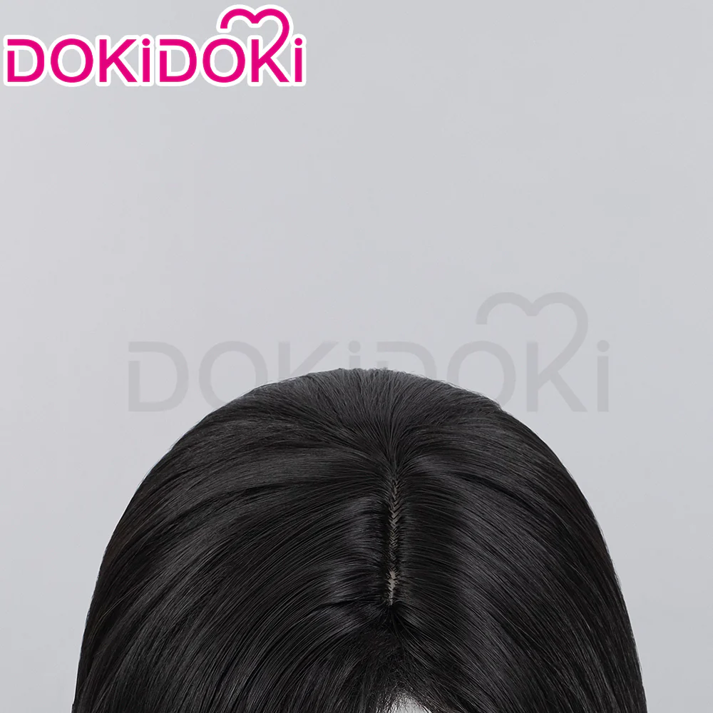 【Partially Ready For Ship】DokiDoki Tiifa Lockhhart Wig / Earrings Women Long Black Tied Hair - Image 10
