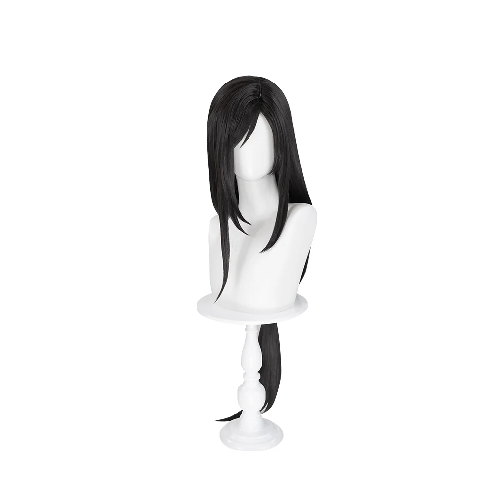 【Partially Ready For Ship】DokiDoki Tiifa Lockhhart Wig / Earrings Women Long Black Tied Hair - Image 11