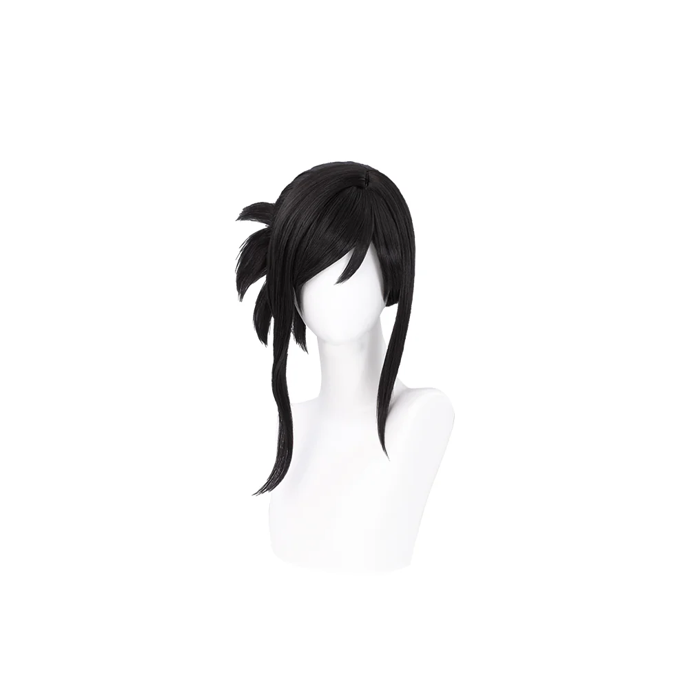 【Partially Ready For Ship】DokiDoki Tiifa Lockhhart Wig / Earrings Women Long Black Tied Hair - Image 6