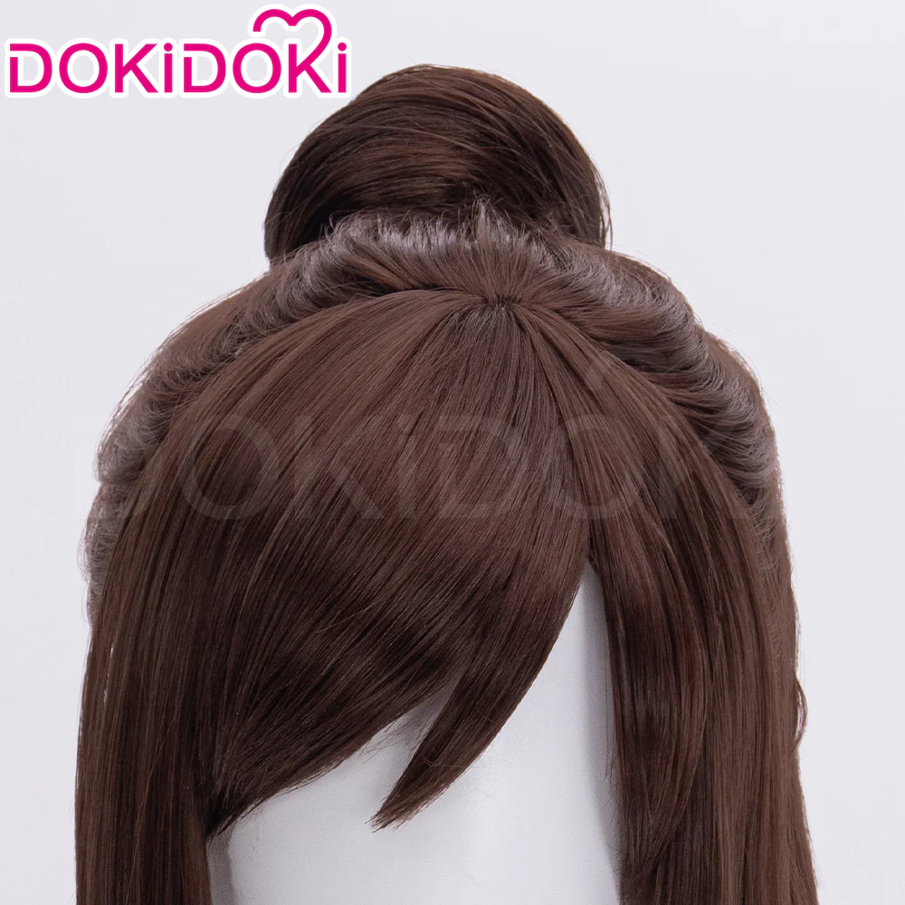 【Ready For Ship】DokiDoki Game Ace Attorney Cosplay Ema Skye Wig Long Straight Brown Hair Houzuki Akane - Image 4