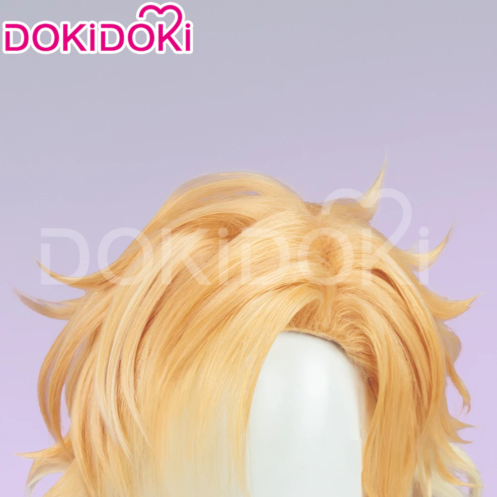 【Ready For Ship】DokiDoki Game Anime Diabolik Lovers Cosplay Mukami Kou Wig Short Straight Yellow Hair - Image 4