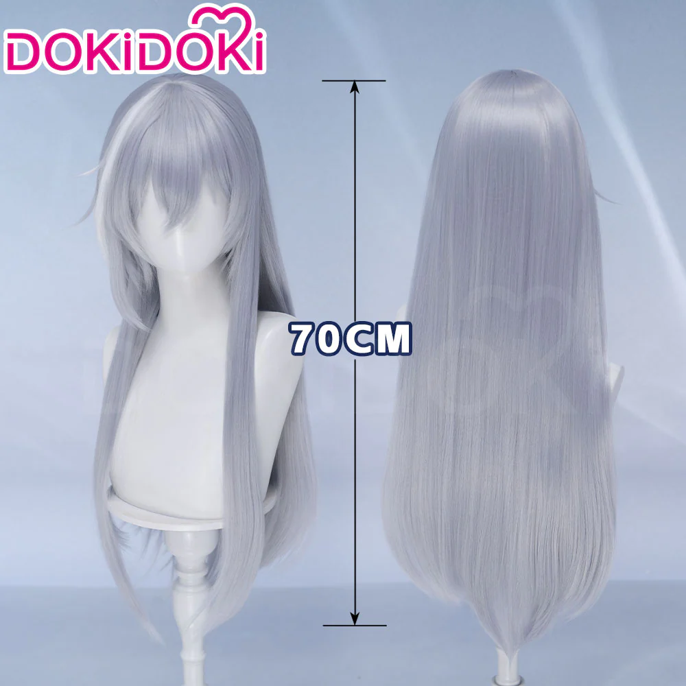 DokiDoki Game Anime IDOLiSH7 Yuki Wig Long Straight Silver White Highlight Hair Yukito Orikasa Re:vale