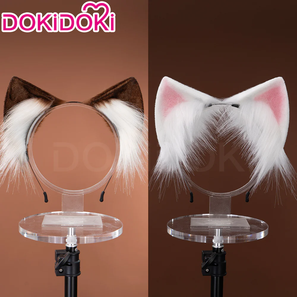 【Ready For Ship】DokiDoki Game Anime Nekopara Cosplay Chocola/Vanilla Hair Band Cat Ears Lolita Cute