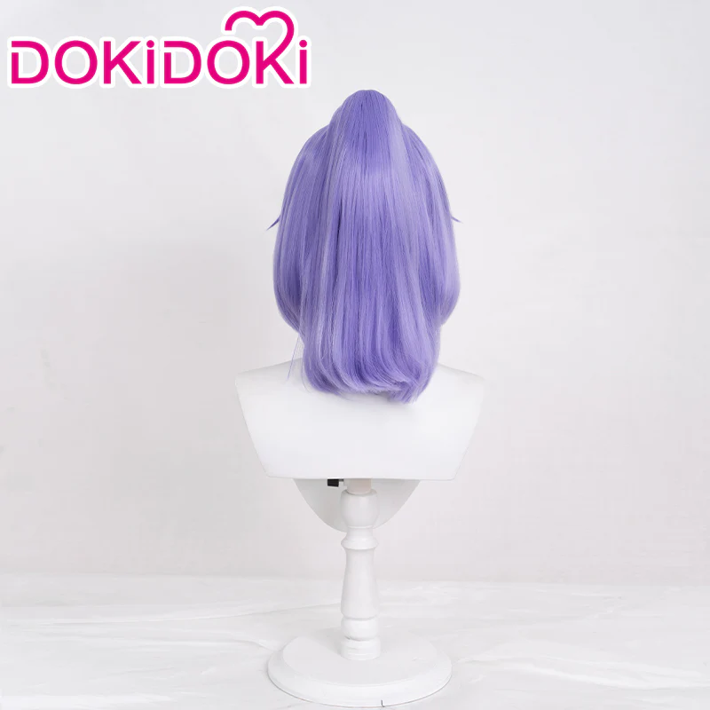 【Ready For Ship】DokiDoki Game Anime Nekopara Cosplay Cinnamon Wig Short Purple - Image 3