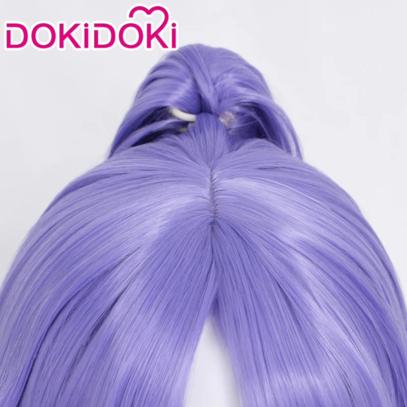 【Ready For Ship】DokiDoki Game Anime Nekopara Cosplay Cinnamon Wig Short Purple - Image 4