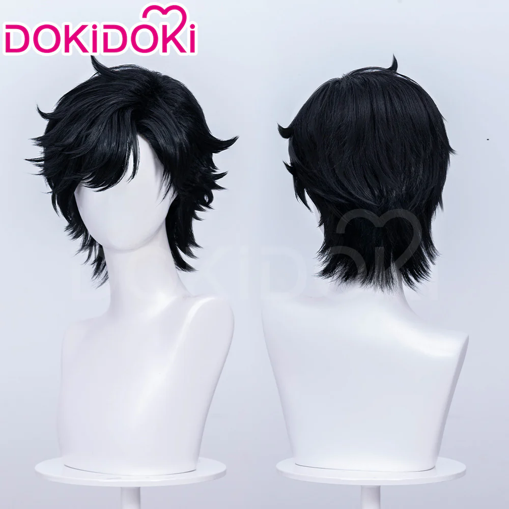DokiDoki Game Arknights: Endfield Cosplay Endministrator Male Wig Short Black Hair