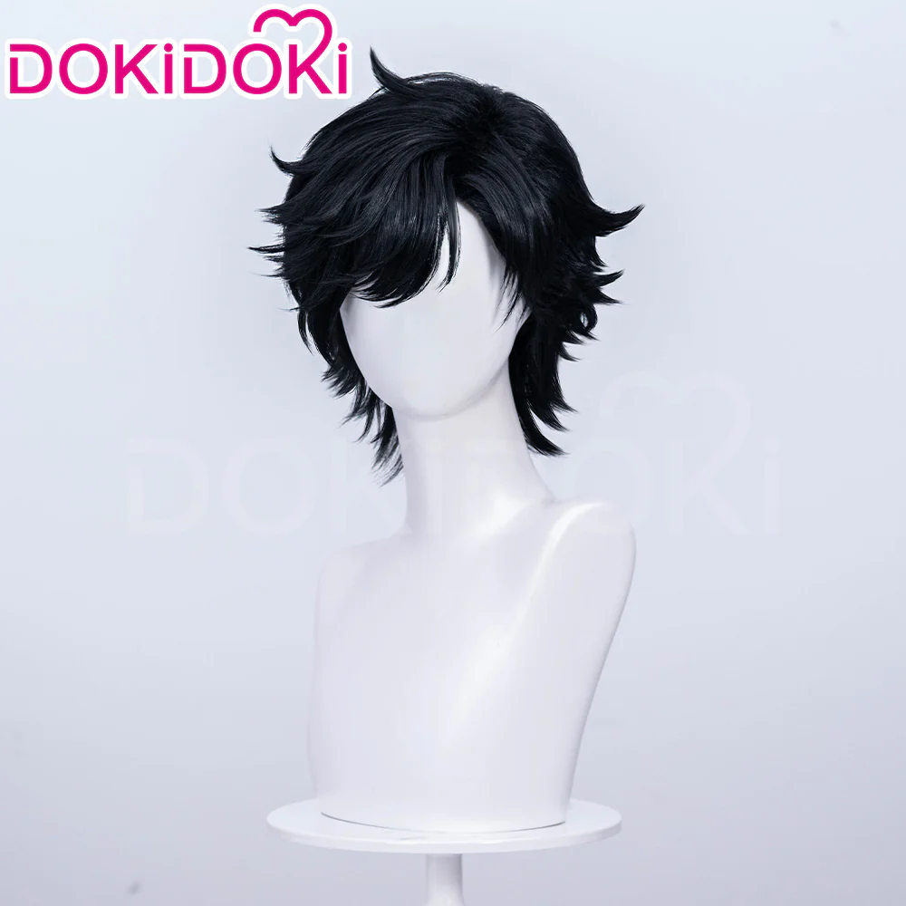 DokiDoki Game Arknights: Endfield Cosplay Endministrator Male Wig Short Black Hair - Image 2