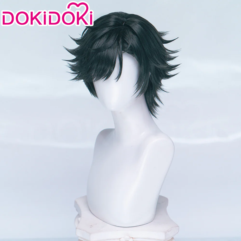 DokiDoki Game Arknights: Endfield Cosplay Endministrator Male Wig Short Black Hair - Image 7