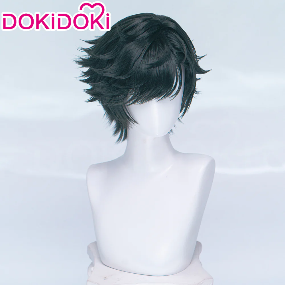 DokiDoki Game Arknights: Endfield Cosplay Endministrator Male Wig Short Black Hair - Image 8