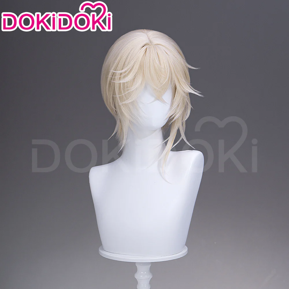 【Ready For Ship】DokiDoki Game Arknights Cosplay Executor the Ex Foedere Wig Short Straight Light Golden Hair - Image 4