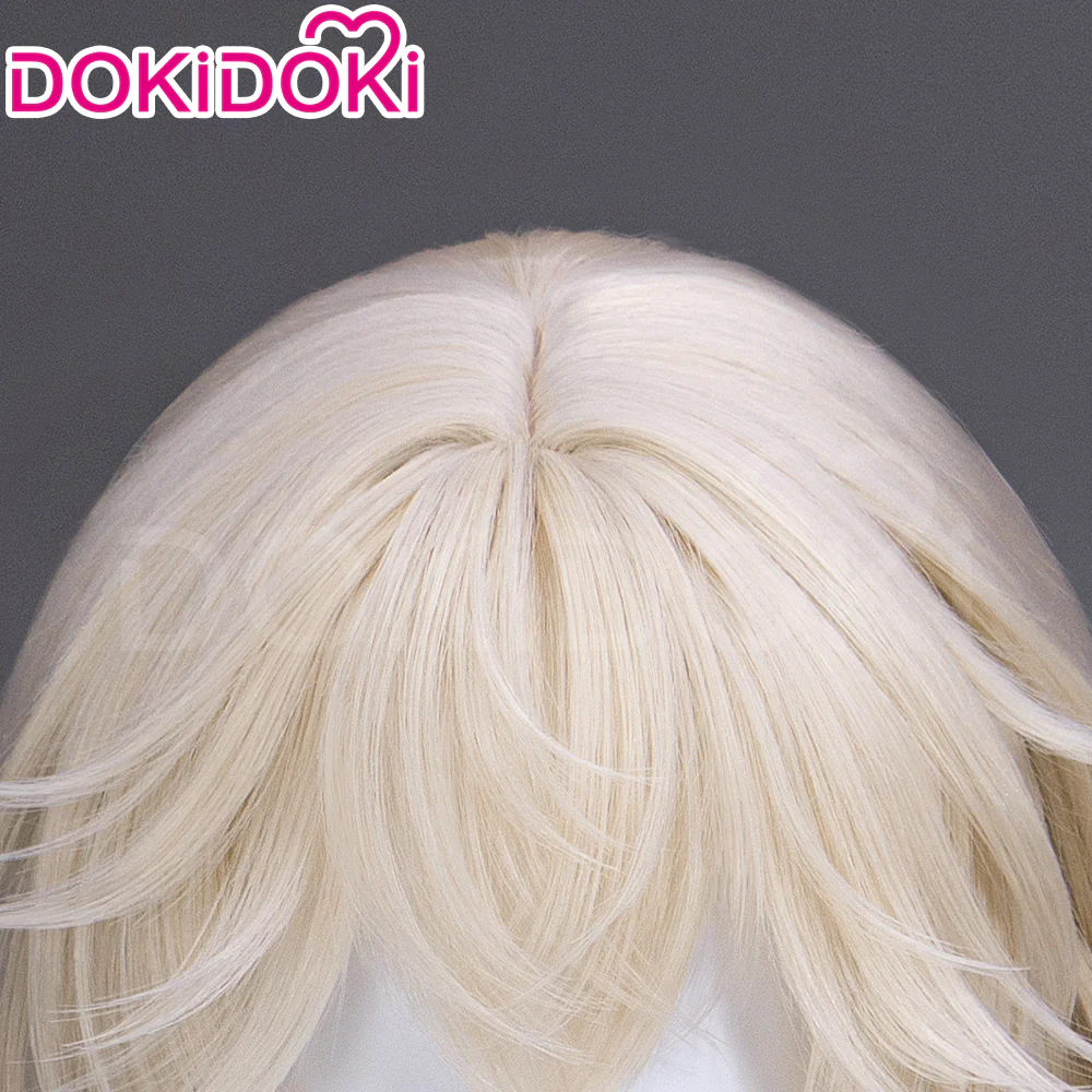 【Ready For Ship】DokiDoki Game Arknights Cosplay Executor the Ex Foedere Wig Short Straight Light Golden Hair - Image 6