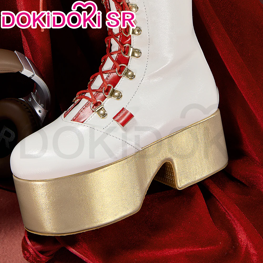 DokiDoki-SR Game Arknights Cosplay Haruka Shoes High Heel Boots - Image 7