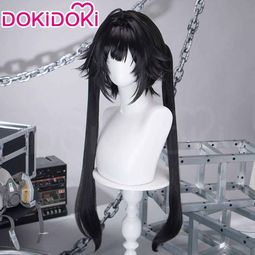 DokiDoki Game Arknights: Endfield Cosplay Chen Qianyu Wig Long Straight Black Hair Chen Qian Yu - Image 2