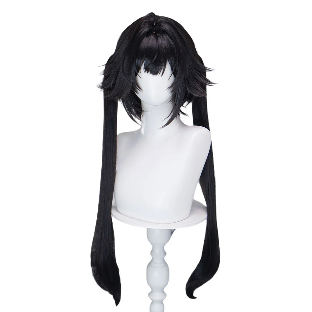 DokiDoki Game Arknights: Endfield Cosplay Chen Qianyu Wig Long Straight Black Hair Chen Qian Yu - Image 5