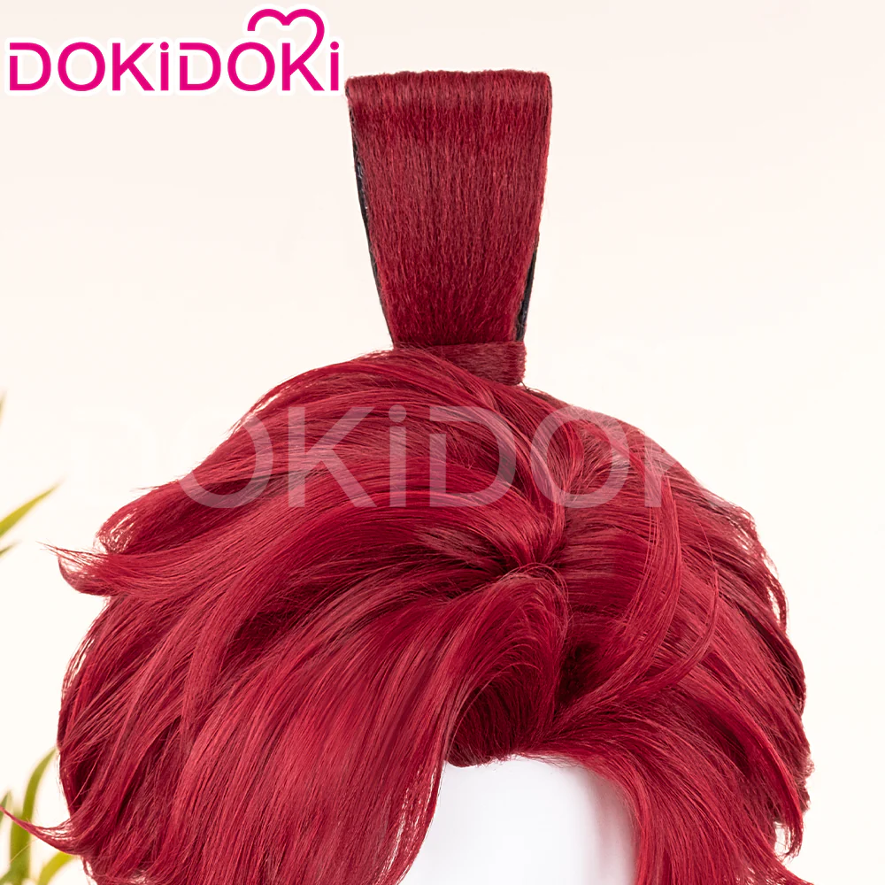 【Ready For Ship】DokiDoki Game Ashes of the Kingdom Cosplay Sun Quan Wig Short Straight Red Hair Sunquan - Image 4
