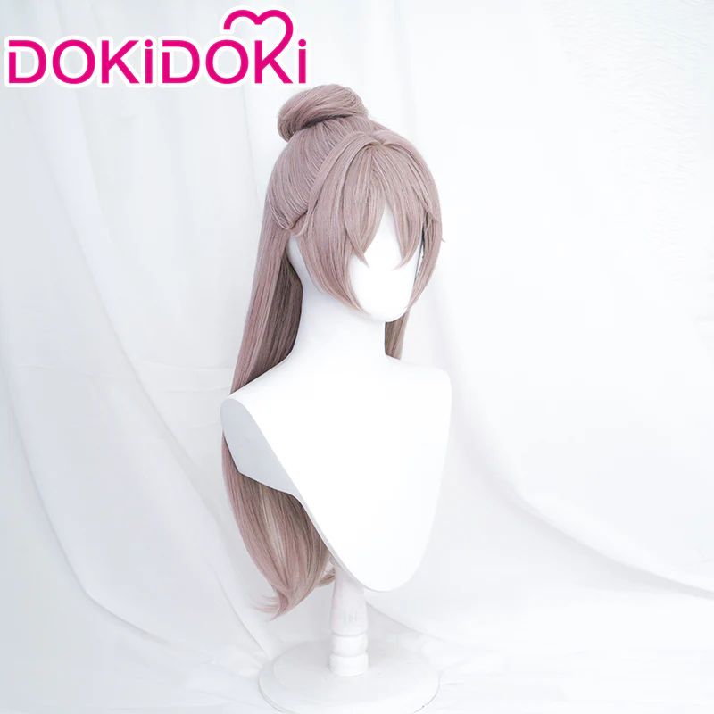 DokiDoki Game Ashes of the kingdom Cosplay Yuanji Cosplay Wig Long Straight Grey Yuan Ji - Image 3