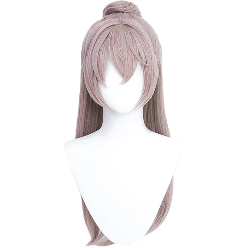 DokiDoki Game Ashes of the kingdom Cosplay Yuanji Cosplay Wig Long Straight Grey Yuan Ji - Image 5