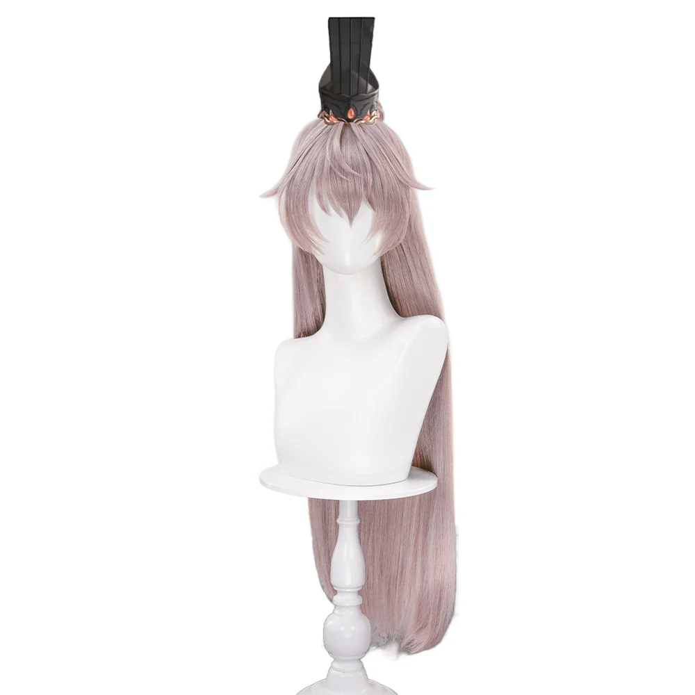 DokiDoki Game Ashes of the kingdom Cosplay Yuanji Cosplay Wig Long Straight Grey Yuan Ji - Image 5
