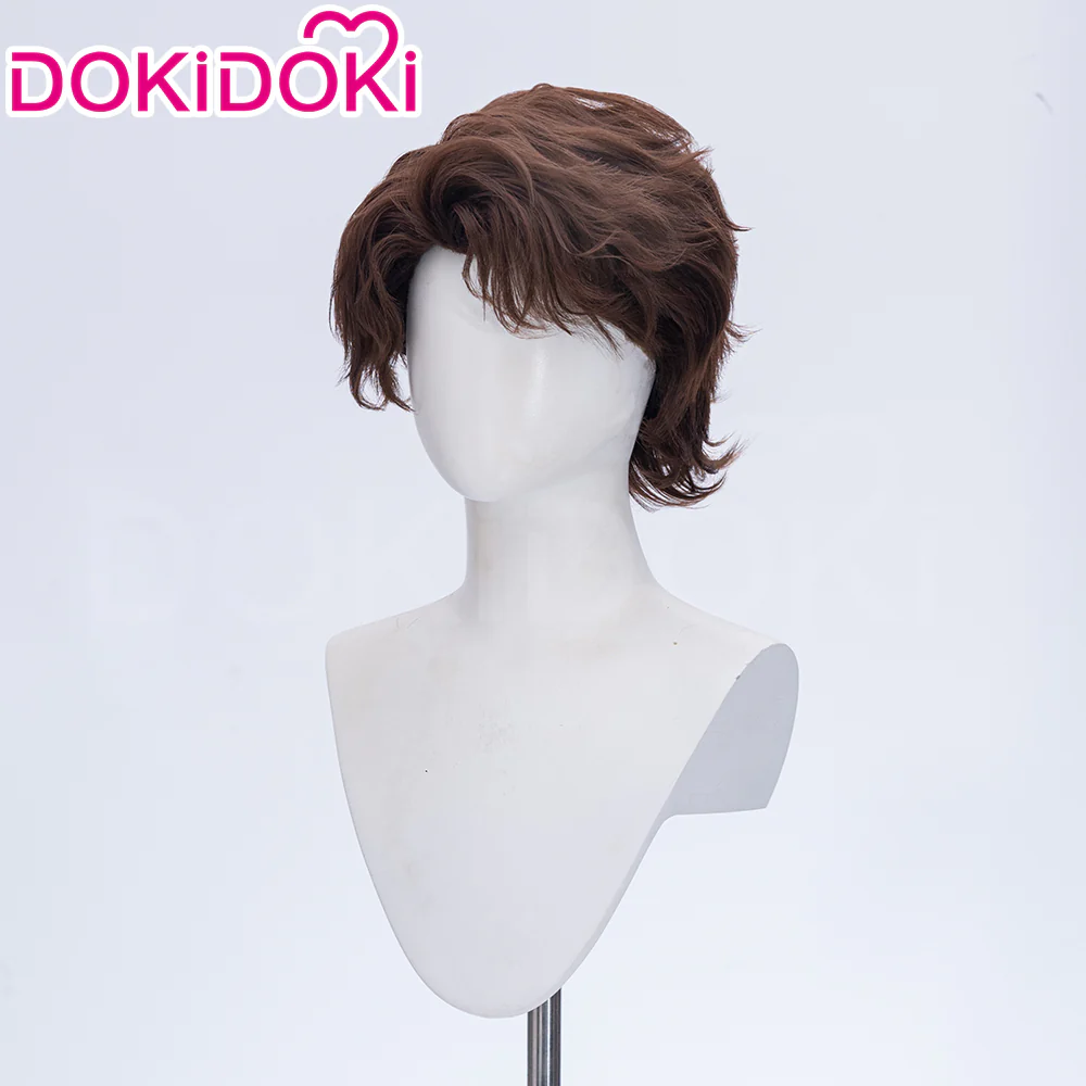 【Ready For Ship】DokiDoki Game Clair Obscur: Expedition 33 Copslay Gustave Wig Short Curly Brown Hair - Image 2