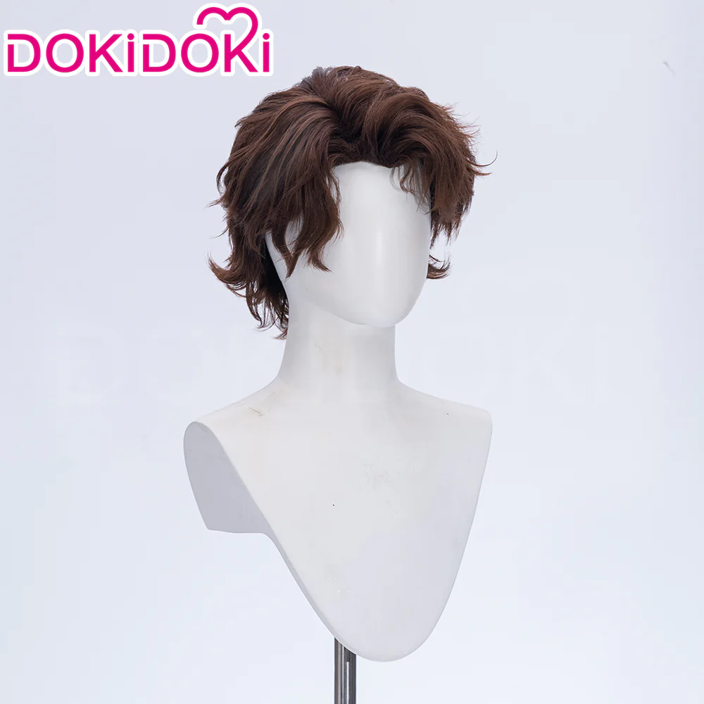 【Ready For Ship】DokiDoki Game Clair Obscur: Expedition 33 Copslay Gustave Wig Short Curly Brown Hair - Image 3