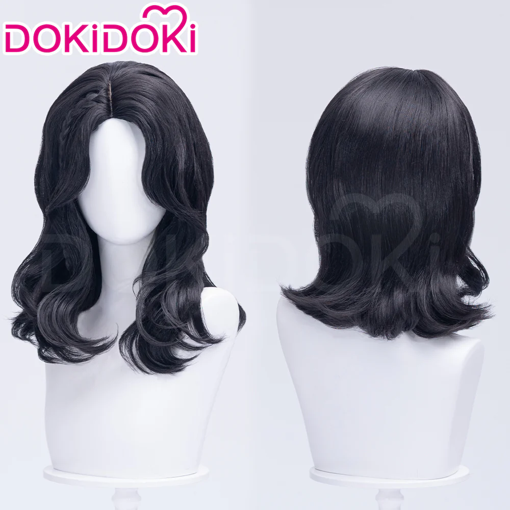 【Ready For Ship】DokiDoki Game Clair Obscur: Expedition 33 Copslay Lune Wig Long Curly Black Hair
