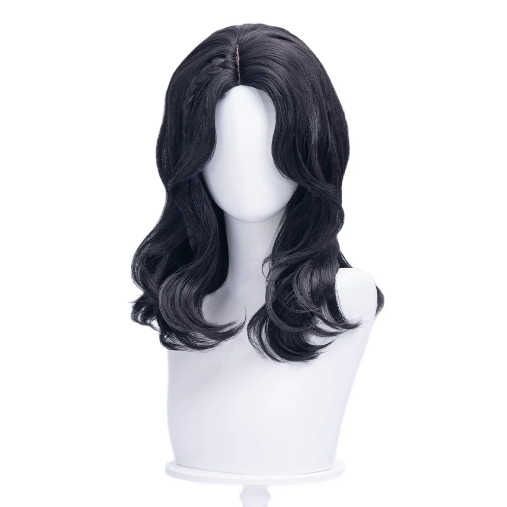 【Ready For Ship】DokiDoki Game Clair Obscur: Expedition 33 Copslay Lune Wig Long Curly Black Hair - Image 5