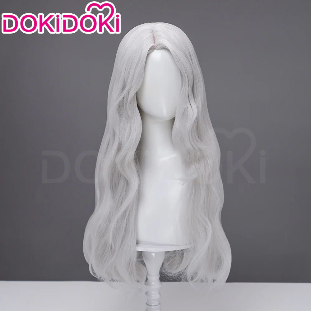 【Ready For Ship】DokiDoki Game Clair Obscur: Expedition 33 Copslay Maelle Wig Long Curly Red Silver Hair - Image 8