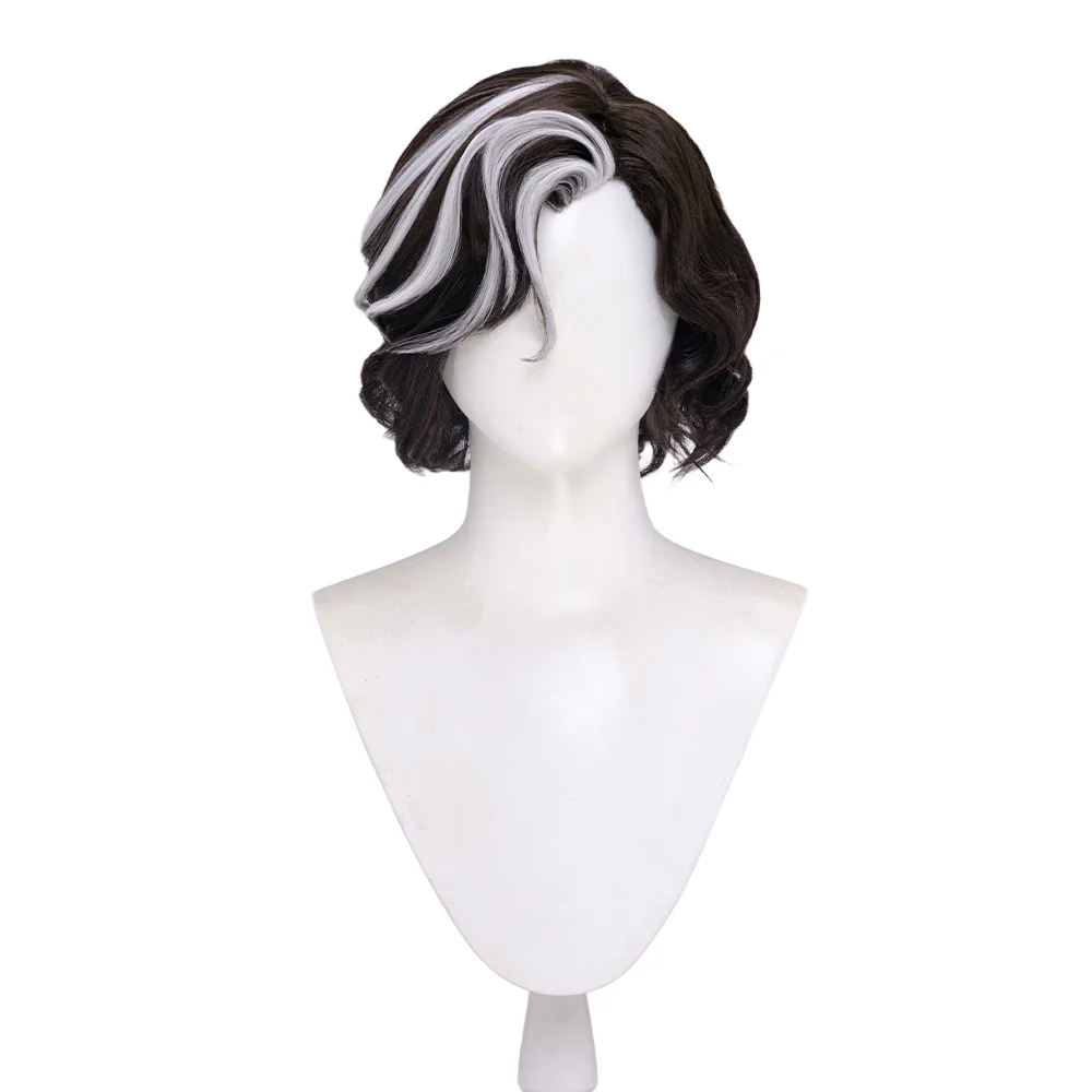 【Ready For Ship】DokiDoki Game Clair Obscur: Expedition 33 Copslay Verso Wig Short Curly Brown Gray Highlight Hair - Image 5