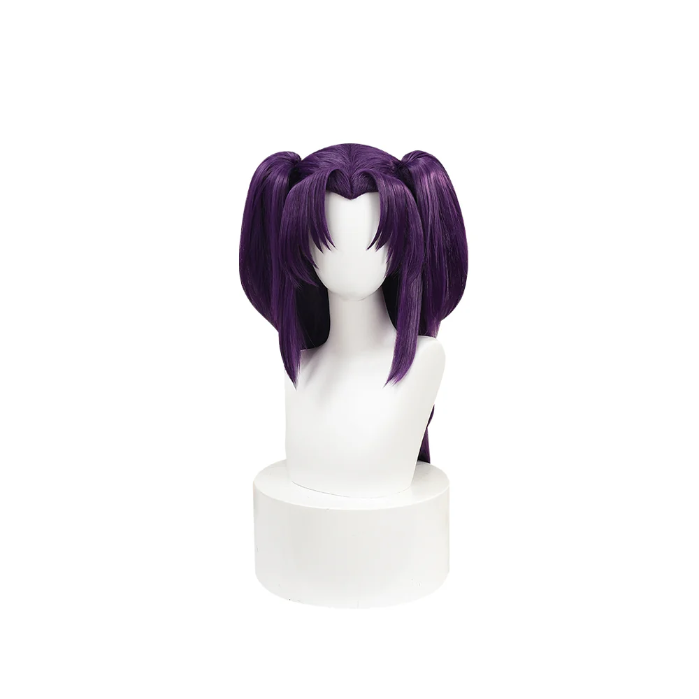 【Ready For Ship】DokiDoki Game Anime Clannad Cosplay Ichinose Kotomi Wig Long Purple Twintail - Image 2