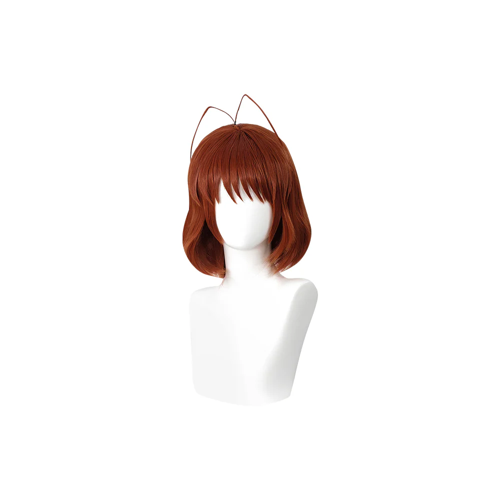 【Ready For Ship】DokiDoki Game Anime Clannad Cosplay Nagisa Furukawa Wig Short Straight Brown Cute - Image 2