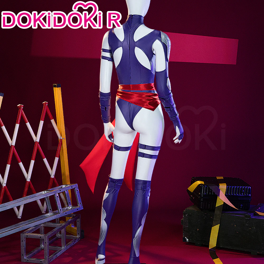【Partially Ready For Ship】【Size XS-3XL】Dokidoki-R Game Cosplay Costume Purple Tights Skin Vengeance - Image 2