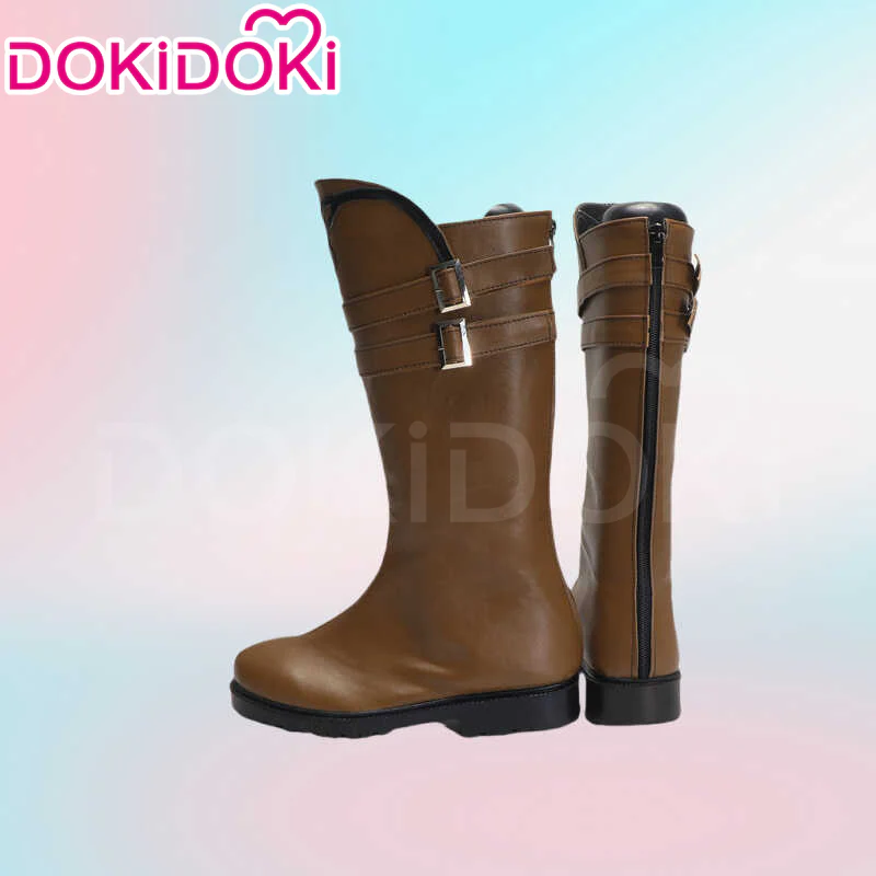 DokiDoki Game Cosplay Black / Brown Shoes - Image 4