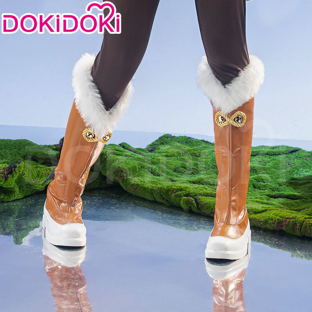 DokiDoki Game Cosplay Brown Shoes Winter Boots