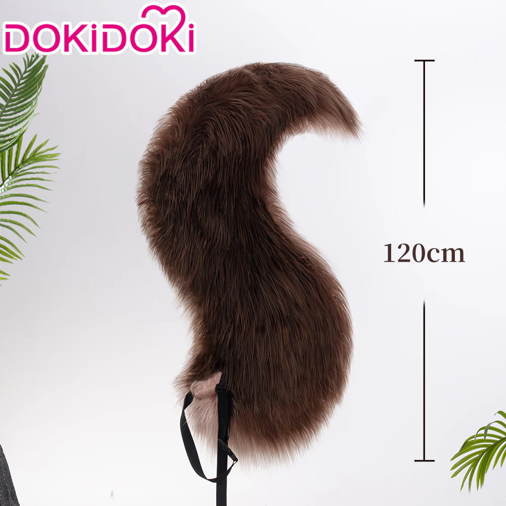 【Costume Ready For Ship】【Size S-3XL】Dokidoki-R Game Cosplay Brown Leather Suit Tail - Image 8