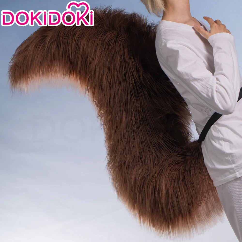 【Costume Ready For Ship】【Size S-3XL】Dokidoki-R Game Cosplay Brown Leather Suit Tail - Image 9