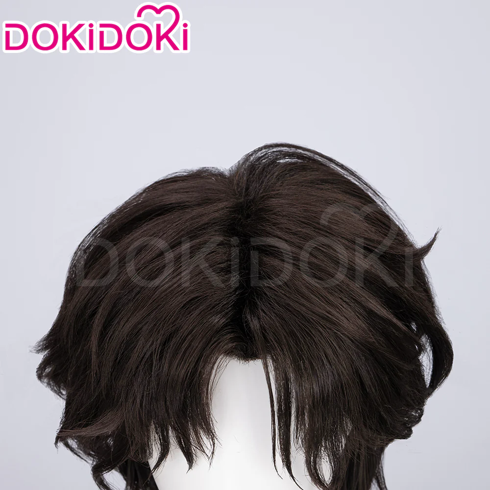 【Partially Ready For Ship】DokiDoki Game Cosplay Cosplay Wig Short Brown Cool Male - Image 10