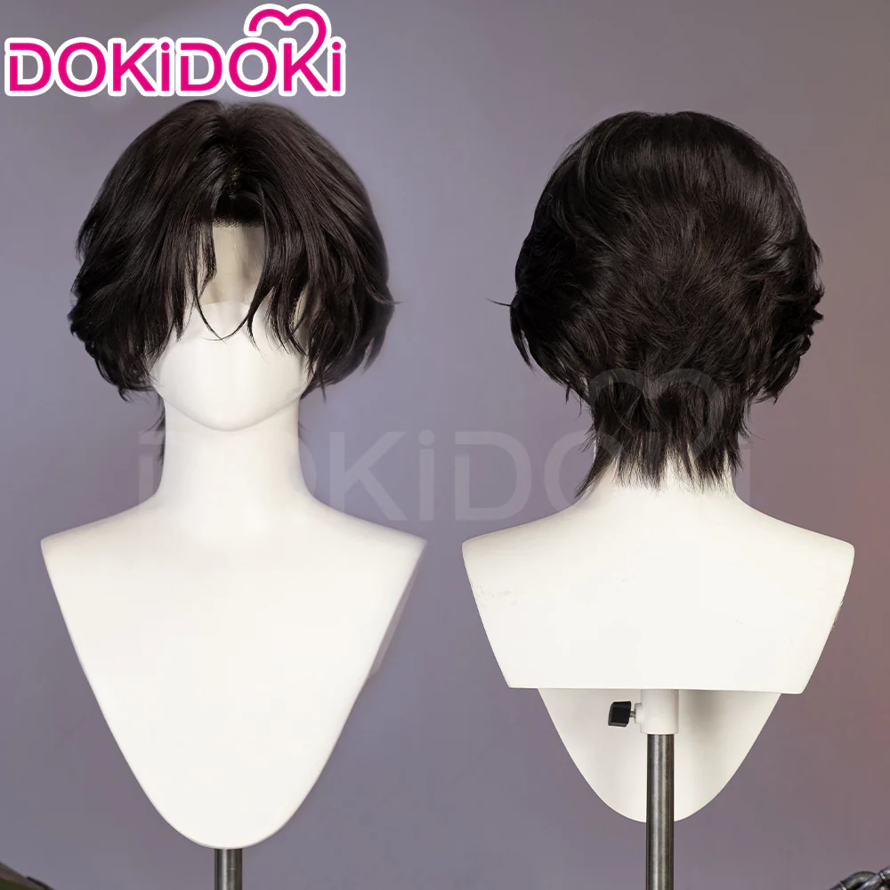 【Partially Ready For Ship】DokiDoki Game Cosplay Cosplay Wig Short Brown Cool Male - Image 12