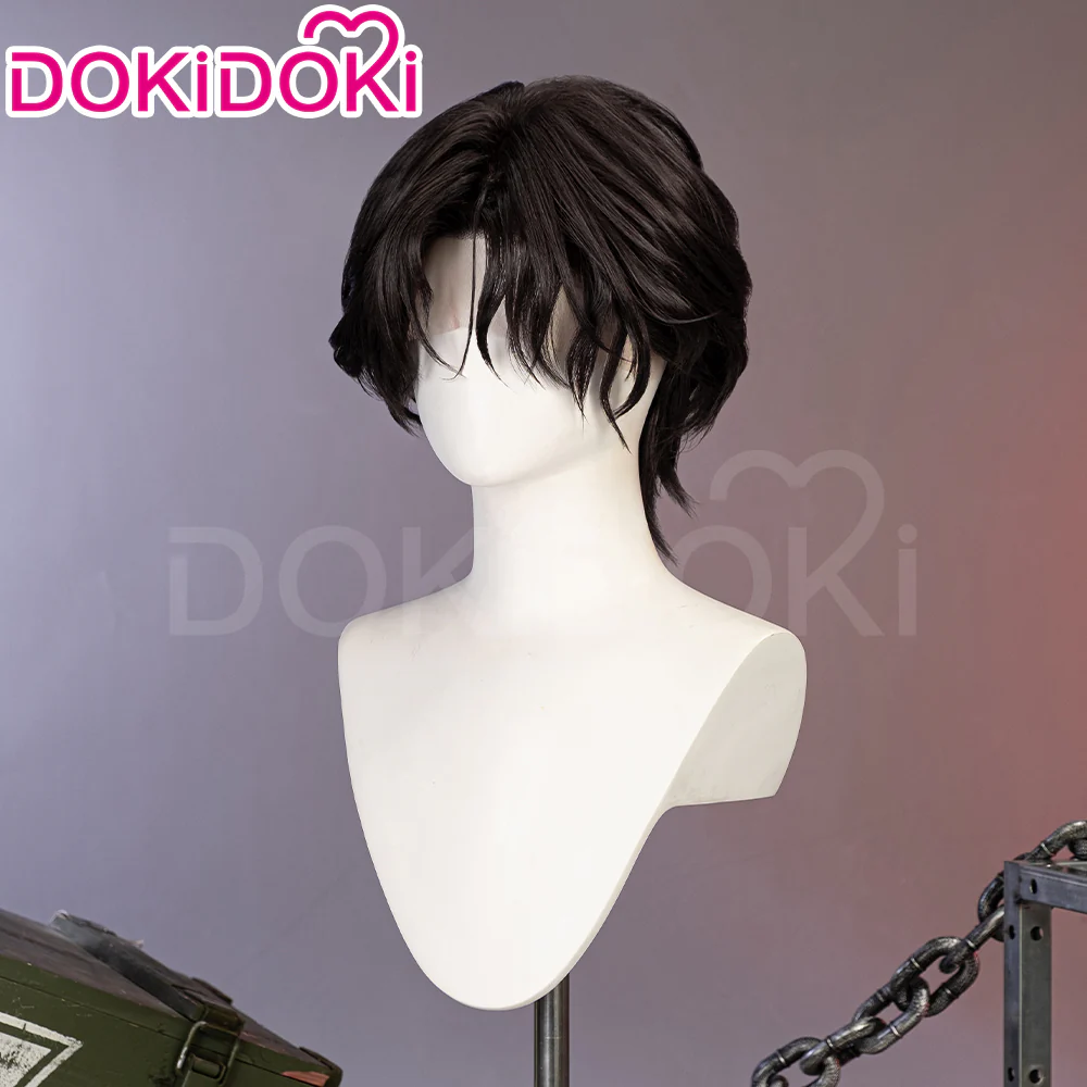 【Partially Ready For Ship】DokiDoki Game Cosplay Cosplay Wig Short Brown Cool Male - Image 14