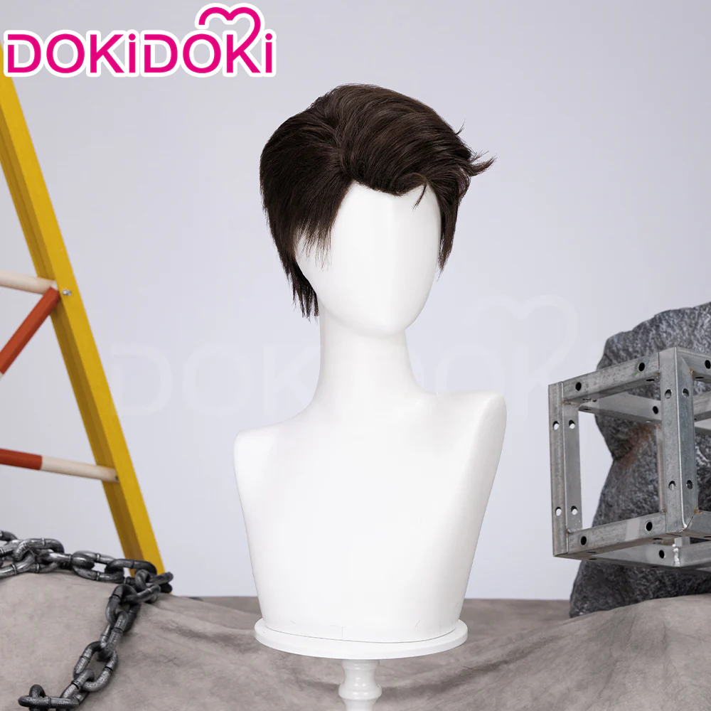 【Partially Ready For Ship】DokiDoki Game Cosplay Cosplay Wig Short Brown Cool Male - Image 3