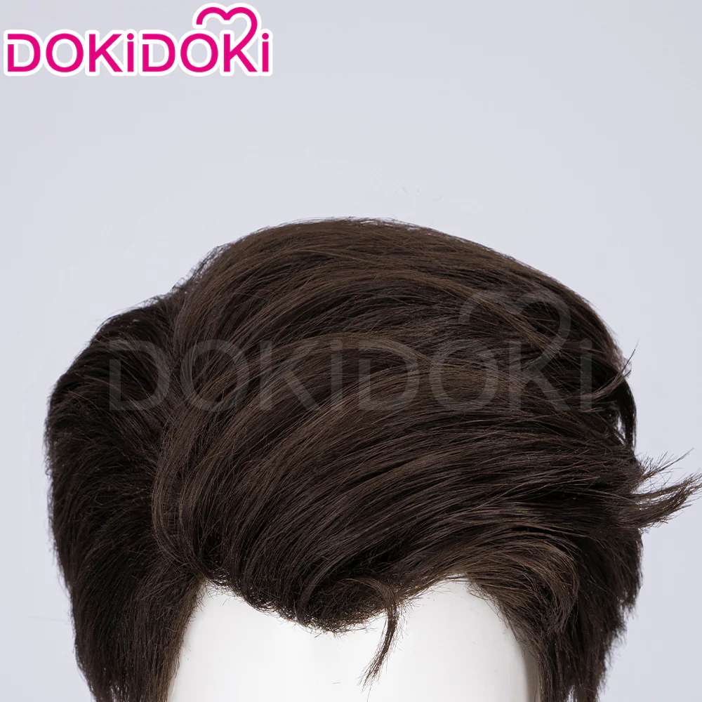 【Partially Ready For Ship】DokiDoki Game Cosplay Cosplay Wig Short Brown Cool Male - Image 5