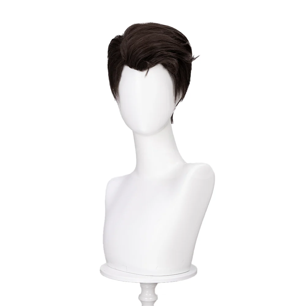 【Partially Ready For Ship】DokiDoki Game Cosplay Cosplay Wig Short Brown Cool Male - Image 6