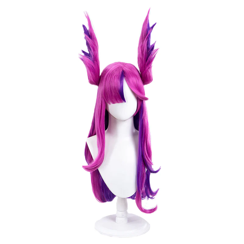 【Ready For Ship】DokiDoki Game Cosplay Cosplay Wig Long Purple Pink - Image 4