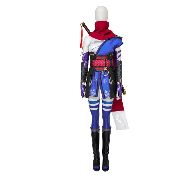 【Size XS-3XL】Dokidoki-R Game Cosplay Costume Women Blue Costume - Image 5