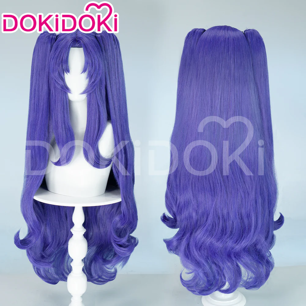 【Ready For Ship】DokiDoki Game Cosplay Fate/Grand Wig Ereshkigal Women Long Blonde / Purple Straight Dark / Light Hair FGO - Image 13
