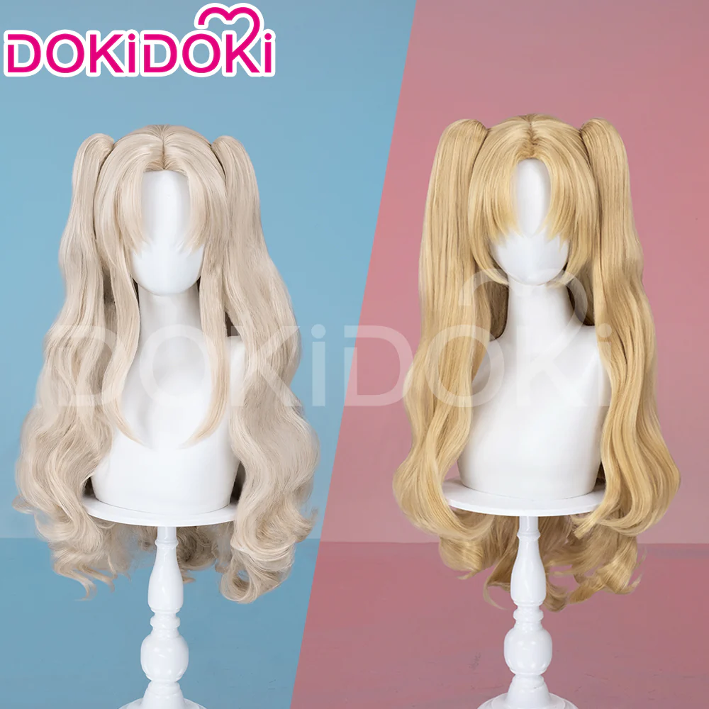 【Ready For Ship】DokiDoki Game Cosplay Fate/Grand Wig Ereshkigal Women Long Blonde / Purple Straight Dark / Light Hair FGO - Image 2