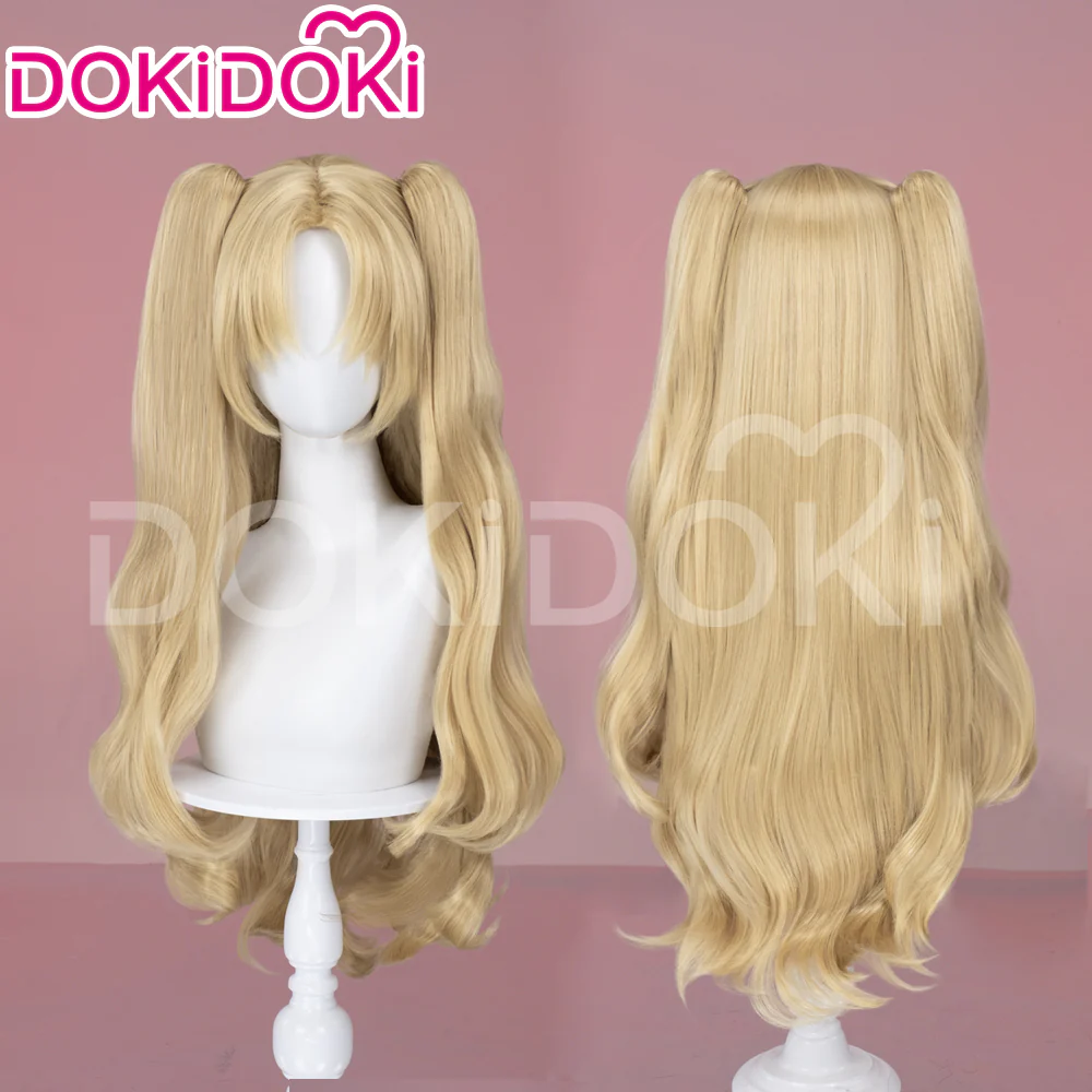 【Ready For Ship】DokiDoki Game Cosplay Fate/Grand Wig Ereshkigal Women Long Blonde / Purple Straight Dark / Light Hair FGO - Image 3