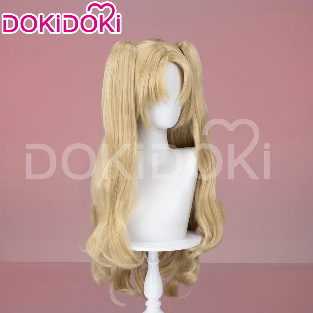 【Ready For Ship】DokiDoki Game Cosplay Fate/Grand Wig Ereshkigal Women Long Blonde / Purple Straight Dark / Light Hair FGO - Image 4
