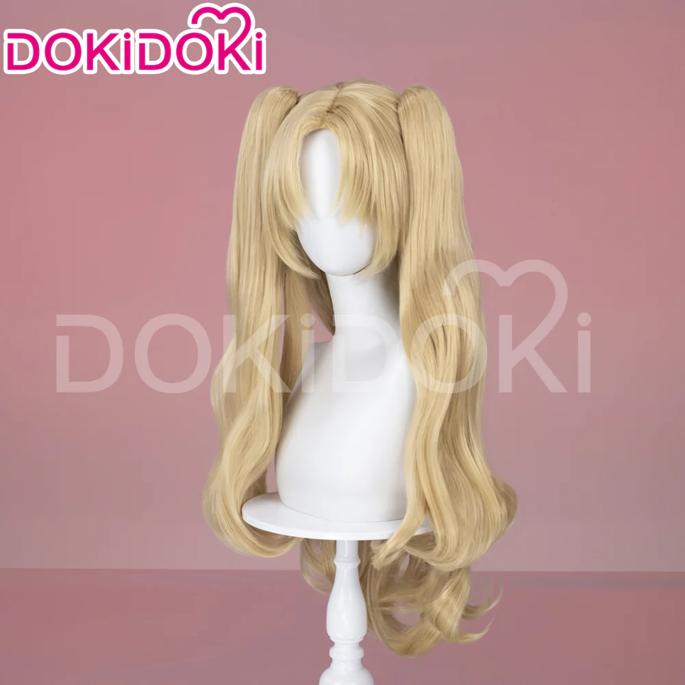 【Ready For Ship】DokiDoki Game Cosplay Fate/Grand Wig Ereshkigal Women Long Blonde / Purple Straight Dark / Light Hair FGO - Image 5