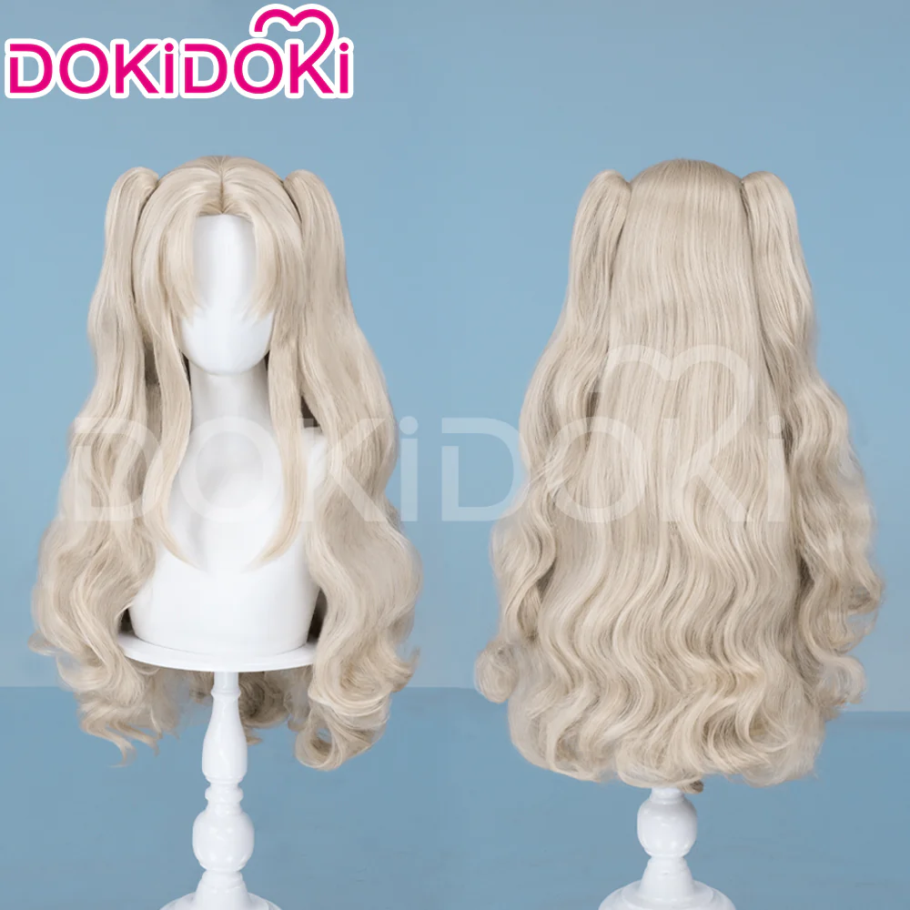 【Ready For Ship】DokiDoki Game Cosplay Fate/Grand Wig Ereshkigal Women Long Blonde / Purple Straight Dark / Light Hair FGO - Image 8