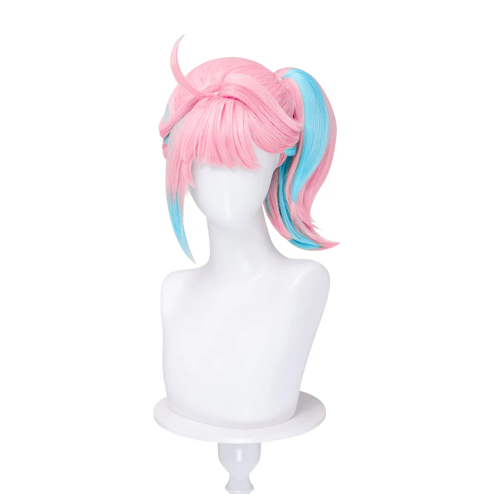 【Pink Ver Ready For Ship】DokiDoki Game Cosplay Girl Group ANTIFRAGILE Wig Short Blue Pink Yellow Hair Rainy Day - Image 10